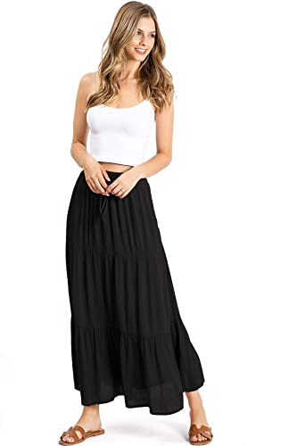 Women's Juniors Boho Maxi Skirt