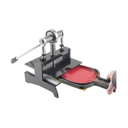 Machine de découpe de caoutchouc for raquette de tennis de table Presse manuelle à double roulement à rouleaux Coupe-bordure en caoutchouc for batte de ping-pong Dispositif de collage Haute performanc