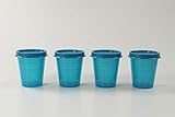 Original Tupperware Tupperware Kühlschrank Wichtel 50 ml (4) dunkeltürkis Dose Behälter Kräuter Becher 36825