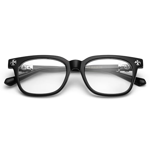 Image of Classic Thick Glasses for Men Women Square Frame Clear Lens Glasses Non Prescription Eyeglasses