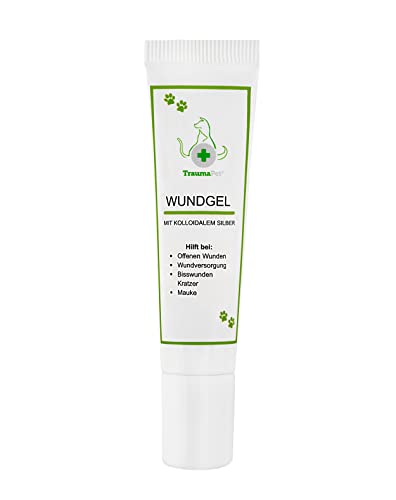 Traumapet Wundgel für Hunde und Katzen - enhält kolloidales Silber - Waschmittelfrei, Duftlos - Perfekt für Hundepflege und Hundegesundheit