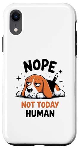 Nope Not Today Human - Funny - Cheerful - ��ꂽ�� �X�}�z�P�[�X iPhone XR �p