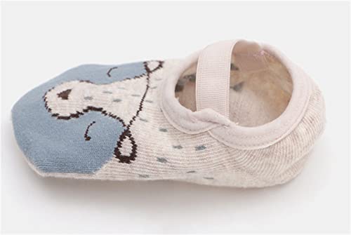 LOOLY 6 Pairs Baby Toddlers Non Slip Ankle Socks with Grips Infant Floor Socks4