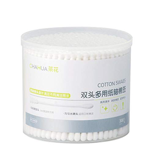 Preisvergleich Produktbild 300 Stück / Schachtel Wattestäbchen, Einweg-Spiralkopf, doppelseitige Wattestäbchen