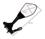 Motorcycle Rear View Mirrors For YAMAHA FZ6 2004-2009 YZF-R1 YZF R6 YZF-R6S Motorcycle Rearview Side Mirrors Left Right Rear View Mirror(A8) Mirror(A6) - Image 3