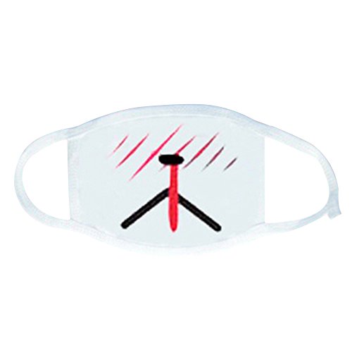 tallahassee Lovely White Anime Emoticon Kaomoji Anti-Dust Kawaii Mouth-Muffle