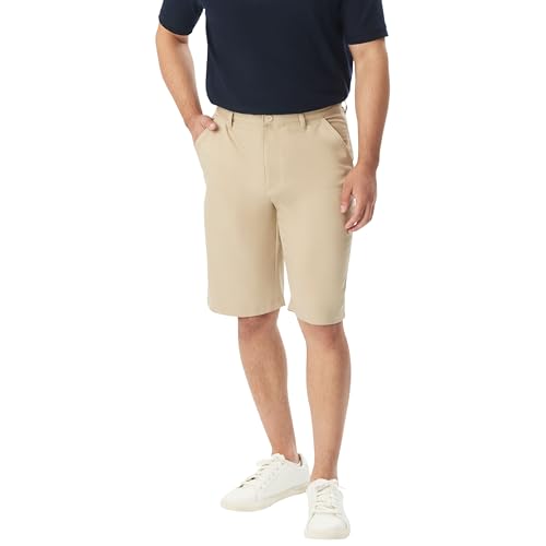 Image of French Toast Men's Moisture Wicking Flat Front Stretch Microfiber Performance Short