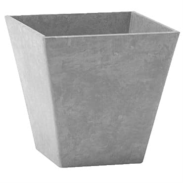 Novelty ManufacturingElla Planter, Resin & Natural Stone, Gray, 10-in. Sq.