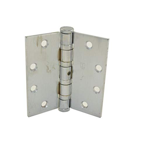 Hager BB116841226DNRP 4-1/2" x 4-1/2" Full Mortise Heavy Weight Ball Bearing Hinge Non Removable Pin # 004645 Satin Chrome Finish