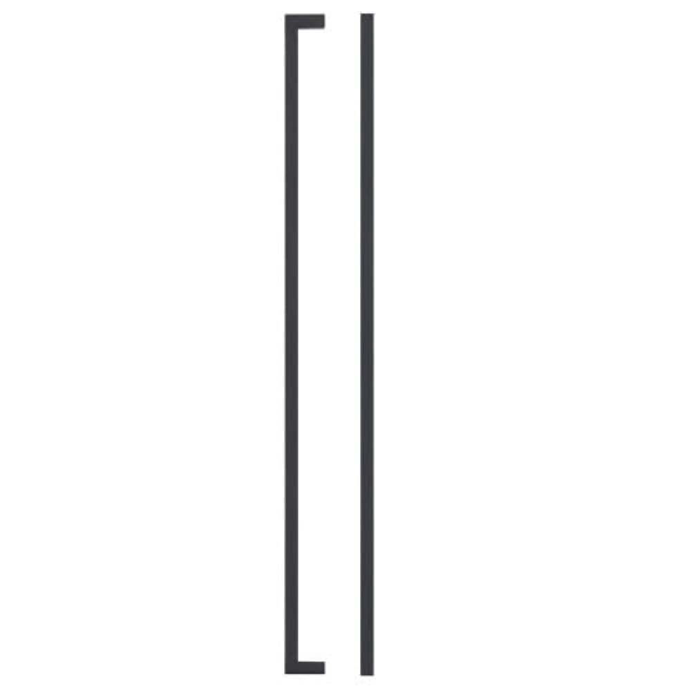 Ironmongery Solutions® Top Drawer Fittings Square Block Handle – 448mm Centres – Extra-Long Modern Drawer Pull for Cabinets and Furniture – Fixing Included (Matt Black)