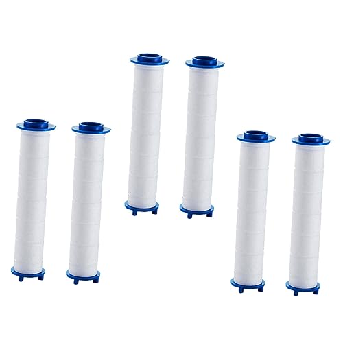 6Pcs Shower Head Filter Replacement Easy to Install Filter Water Purifier for Improved Clarity and Skin Care Compatible with Standard Showerheads