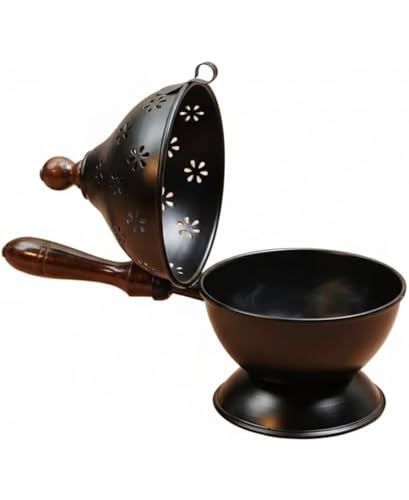 Image of ๐๐๐๐๐๐ ๐๐๐๐๐ Metal Dhoop Holder | Incense Burner | Loban Dani | Dhoop Dani | Metal Loban Dhoop Dani | Dhoop Dani Stand Burner for Puja.