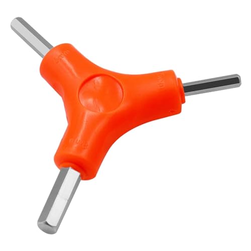 Llave hexagonal bi-ke en forma de Y | Herramienta de llave triangular de 3 vías | Llave hexagonal de acero de 3 mm, 4 mm, 5 mm para reparaciones de dos ciclos