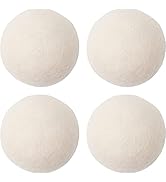 Wool Dryer Balls ,Tumble Dryer Balls Pack of 4 XL- Fabric Softening Handmade Reusable Organic Woo...