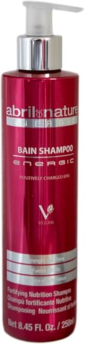 abril et nature - Energic Professional Hair Shampoo - For Hair Needing Nutrition - Prevents Frizz and Eliminates Static Electricity - Hydrates and Repairs - Positive Ion Charge - 250 ml