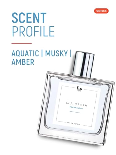 Image of EM5 Sea Storm Unisex Perfume | Amber Aquatic Fresh Marine | EDP Spray for Men & Women | Strong & Long Lasting Fragrance | Luxury Gift for Him /Her