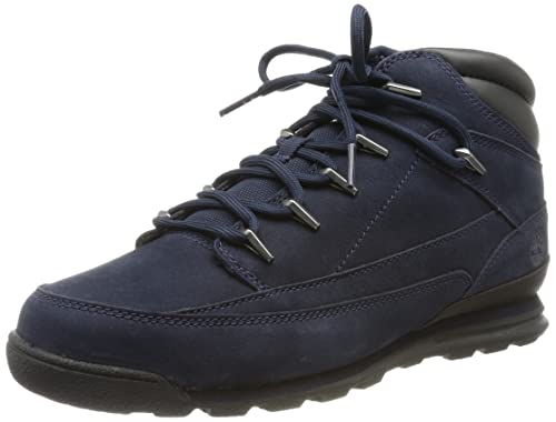Timberland Euro Rock WR Botas de Moda para Hombre, Azul (Navy Nubuck), 42 EU