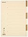 Produktbild Biella Register, A4, Karton, 6-teilig blanko, mit Indexblatt, braun/beige, SWISSMADE