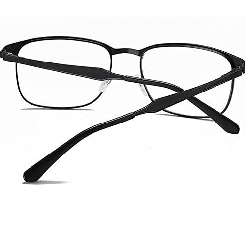 Óculos para Luz Azul Masculinos Armação de Metal Quadrado, Óculos planos, Joopin óculos de computado