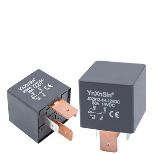 Relais de voiture DC12V 80A JD2912 à conductivité maximale en cuivre 5 broches