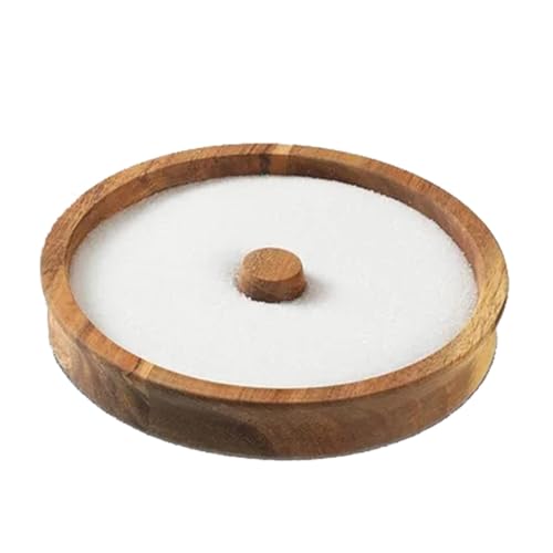 Margarita Salt Rimmer,Cuchara de sal de madera,Bar Multifunción Sal Rimmer - Accesorios de barra portátil, Margarita Sugar Rimmer Plato para el hogar, fiesta, banquete