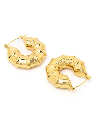 Image of Scintillare by Sukkhi Excellent Stainless Steel Round Hoop Earring Jewellery for Women & Girls|Anti Tarnish Jewellery|Gifts for Wife Girlfriend Mother Sister