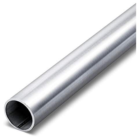 thyssenkrupp Edelstahlrohr Ø 20 x 2 mm in 1500 mm Länge | K240 geschliffen | Rundrohr Edelstahl V2A geschweißt | Werkstoff: 1.4301 | AISI 304 Cover