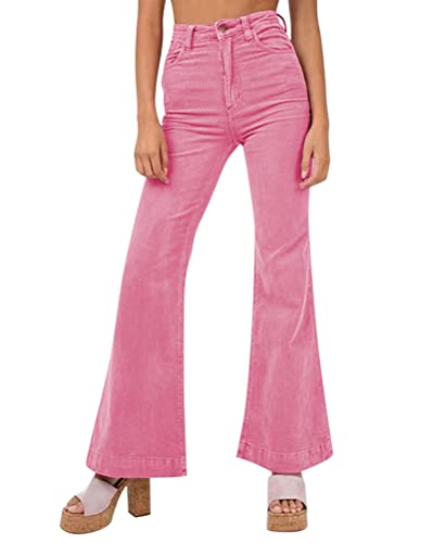 Onsoyours Damen Baumwoll Harem Cordhose Elastische Taille Flared Hose...