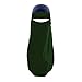 Produktbild Lazzboy Frauen Indien Hut Muslim Rüschen Krebs Chemo Beanie Wrap Cap Schal Schal Niqab Dreilagig - Hijab Gesichtsschleier Islamische Gebetskleidung(Grün)