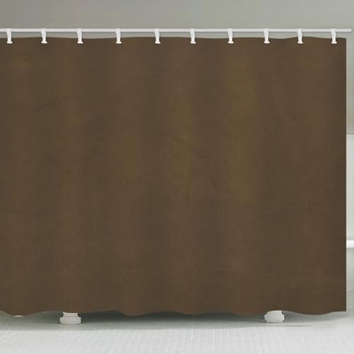 Rideau de douche marron séchage rapide et lavable en machine