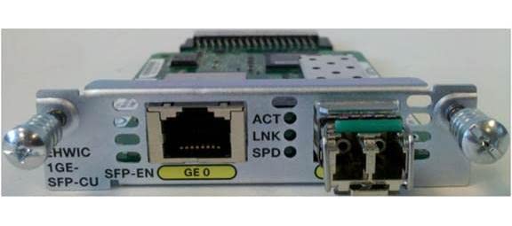 Image of Cisco Designed NIM-1GE-CU-SFP= 1 Port Ge WAN Nim Dual-Mode RJ45 & SFP Module
