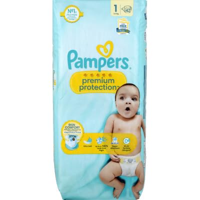 PAMPERS Capas T1 - El paquete de 42 capas