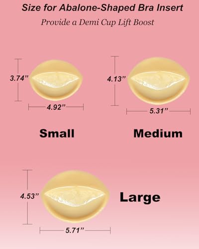 Image of Bra Pads Inserts, Double Sided Sticky Backless Bra Inserts Ultra Instant Lift Padded Swimsuit Sport Bra Breast Enhancers