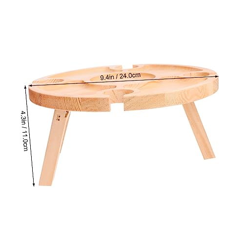 Table compacte repas et vin dotée d'une structure pliante ultra stable