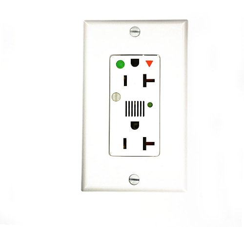 🛒 Crazy Deals Leviton 8380-IGW 20 Amp, 125 Volt, Decora Plus Duplex Receptacle, Straight Blade, Hospital Grade, Isolated Ground, Surge with Indicator Light, White