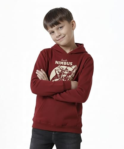 Image of KYDA KIDS Boys 100% Cotton Hooded Neck Long Sleeve Sweatshirt with Hoodies Winter Wear