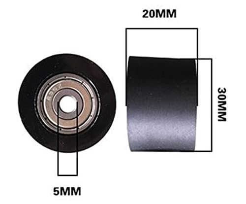 Double roulement roue de guidage muette anti-vibration 30mm