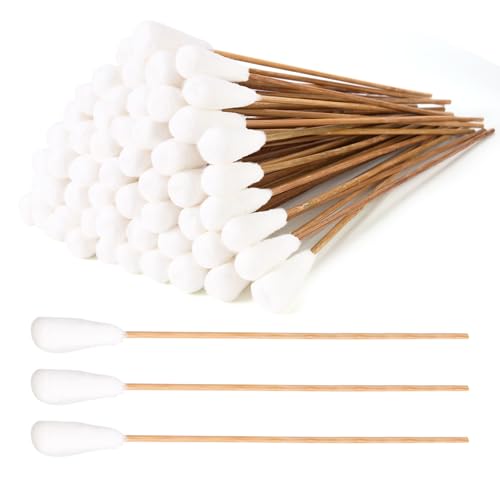 Long q Tips for Cleaning 10 Inch, 100pcs Cotton Swabs, Long 10