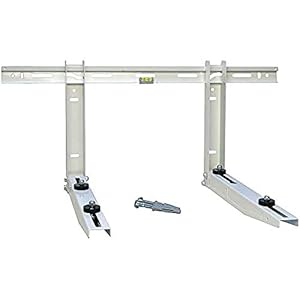 Verstelbare houder voor buitenunit airconditioning 500 x 800 mm draagkracht 140 kg (Kg420) Wit