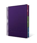 A4 Leatherette-Purple 6 Period Teacher Planner 2026-27