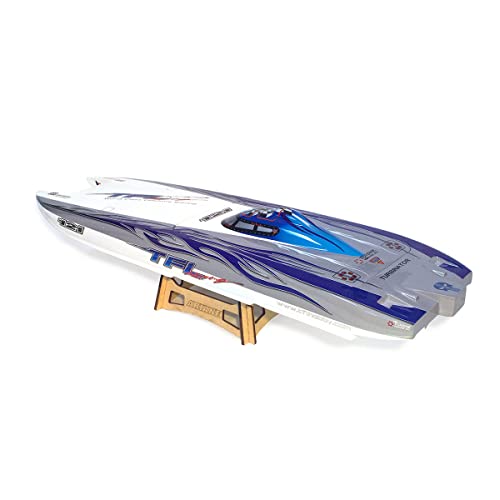 Brushless Rc Boat Tfl 1133 Fiberglass Rc Electric Boat 3674/2075Kv Brushless Motor With 120A Esc (Hull And Metal Parts Blue) #TOP5