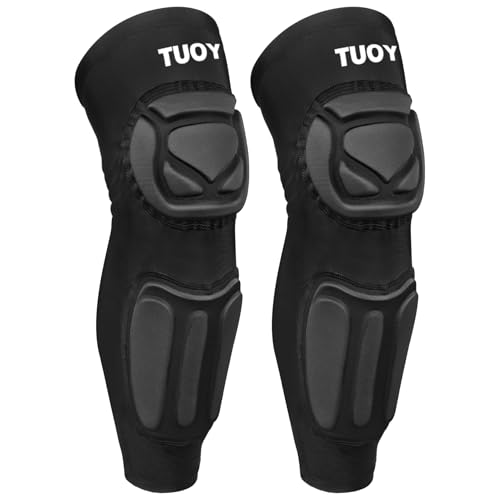 TUOY Knee Pad with Shin Guard Pads, Protective Shin/Knee Sleeve Support for Soccer, Football...