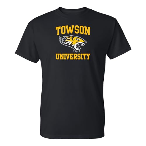 UGP Campus Apparel AS1008 - Towson Tigers Arch Logo - Sports Team T Shirt - XX-Large - Black