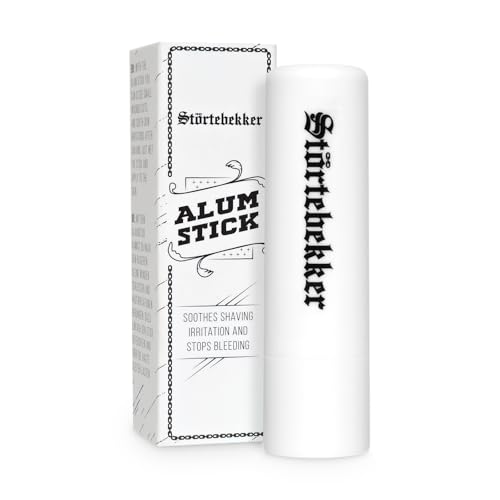 Störtebekker Shaving Accessories - Störtebekker® Premium Alaunstift - Natürliches Aftershave - Alaun Blutstiller - Beruhigt die Haut nach der Rasur - wirkt antiseptisch - Potassium Alum Block - Alaunstick