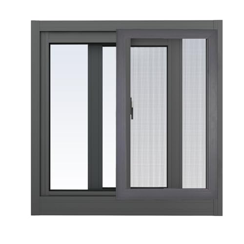 Ventanas Correderas Ventana Corrediza De Aluminio 100 90 80 70 60 50 40cm Para Cobertizos, Sótanos, Casas De Juegos, Garajes Y Graneros(Dark gray,56x35cm)