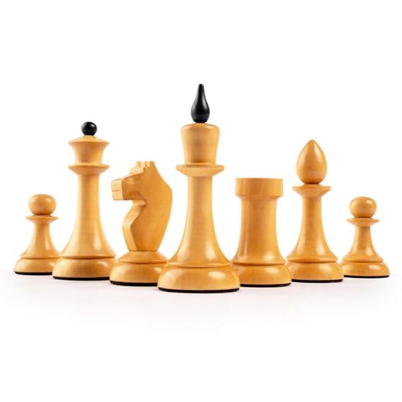 Piezas de Ajedrez Gambito de Dama Tamaño 6 Ideal para Aficionados y Clubes Piezas de Ajedrez para Niños y Adultos Juego de Ajedrez de Madera