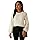 Blusa Tricot Manga Longa Transpassada (BR, Alfa, Único, Regular, Branco)