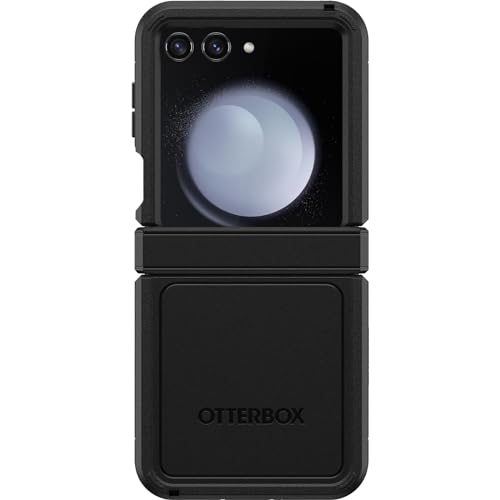 OtterBox Galaxy Z Flip5 Defender Series XT Case - Black, screenless, Rugged Hinge Protection,...