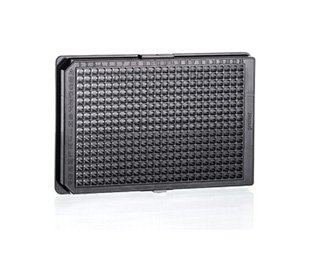 781906 Black Polystyrene Non-Binding Microplate, Flat Bottom, 384 Well (Pack of 40)