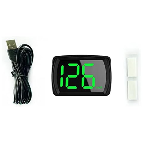 Shkalacar Car HUD Headup Display KM/H MPH GPS Digital Speedometer with LED Large Font Display for Car Truck SUV Motorcycle Cover